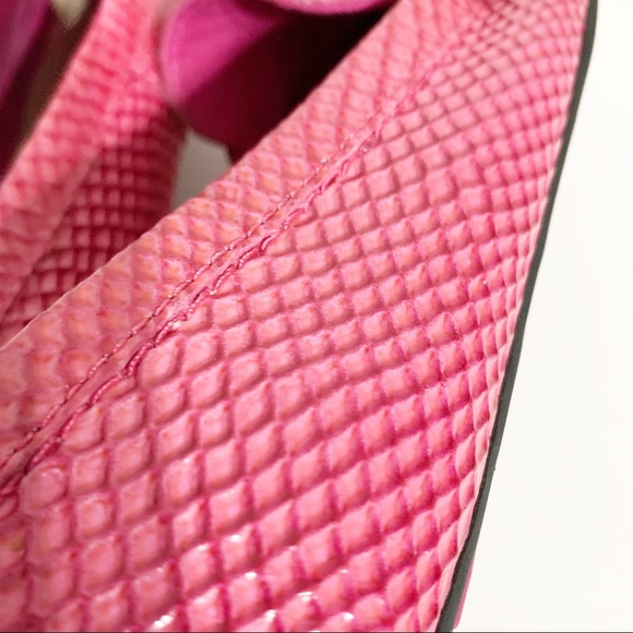 Isaac Mizrahi Live! Alison Leather Snakeskin Embossed Slip On Loafer Moccasin 🩷 - Picture 10 of 11